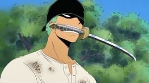 Still from Zoro Bares His Fangs! A Savage Animal Stands in the Way!