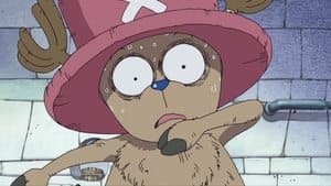 Still from Blue-nosed Reindeer! Chopper's Secret!