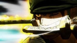 Still from Defend Luffy! Zoro and Law’s Sword Technique!