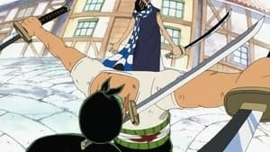 Still from Grand Duel! Zoro the Swordsman vs Cabaji the Acrobat!