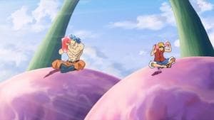 Still from The Strongest Tag-Team! Luffy and Toriko's Hard Struggle! (II)