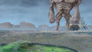 Still from Moving Across the Ground! The Giant Statue Pica's Surprise Maneuver!