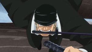 Still from A Decisive Battle in Midair! Zoro's New Special Secret Technique Blasts!