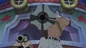Still from Smash the Wave! Luffy and Zoro Use the Strongest Combo!