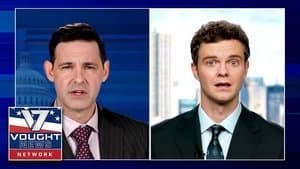 Still from Vought News Network: Seven on 7 with Cameron Coleman (January 2022)