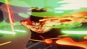 Still from The Three-Sword Style of the Supreme King! Zoro vs. King