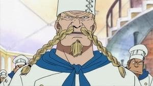 Still from Protect Baratie! The Great Pirate, Red Foot Zeff!