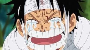 Still from Landing at the Maiden Island! The Harsh Reality Falls upon Luffy!